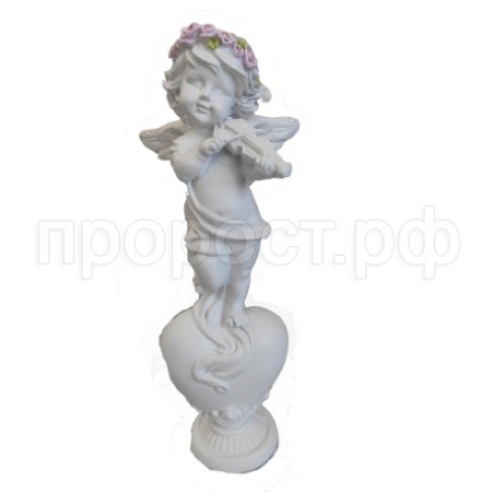 Ангел со скрипкой на сердце (белый) 718337/A121