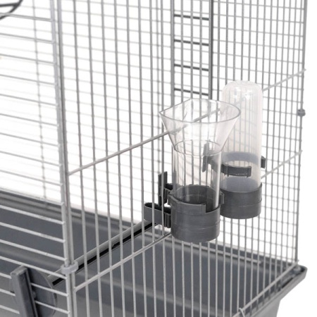 Клетка д/птиц ЛОРА-2 ECO 58*40*88см (укомплект) 2 секции серая/4611/Дарэлл