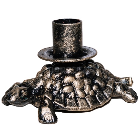 ДЕКОР Подсвечник Черепаха антик золото РЗДИ/1шт