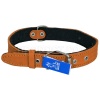 Ошейник кожа 30мм с пластиной на фетре Н/У 60-65см/41394 Ошейник кожа 30мм с пластиной на фетре Н/У 60-65см/41394