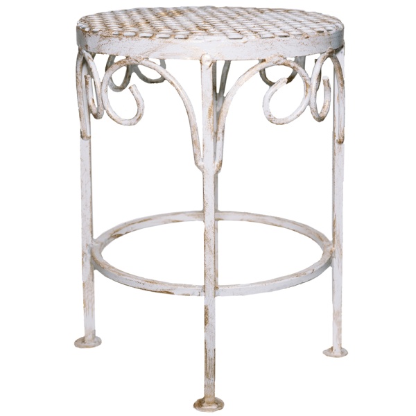 Столик садовый декор ПРОВАНС белый с патиной №1 РЗДИ Столик садовый декор ПРОВАНС белый с патиной №1 РЗДИ