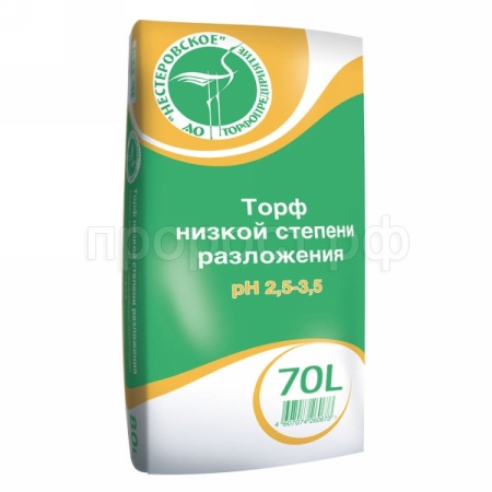Торф фрезерный кислый  70л  Нестеровский Торф фрезерный кислый  70л  Нестеровский