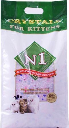 Наполнитель Барсик №1 для котят силикагелевый 5л Наполнитель Барсик №1 для котят силикагелевый 5л