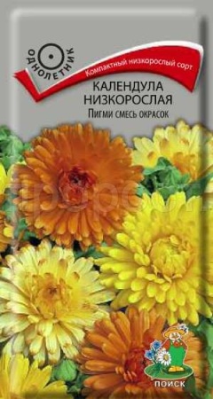 Календула Пигми смесь окрасок 0,3гр  Календула Пигми смесь окрасок 0,3гр