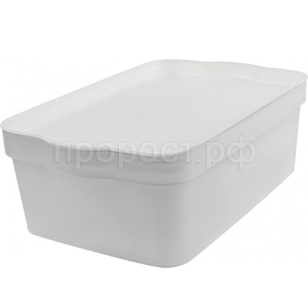 Ящик д/хранения 6л Keeplex с крышкой серое перышко LA5124 /10шт/ПР Ящик д/хранения 6л Keeplex с крышкой серое перышко LA5124 /10шт/ПР