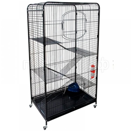 Клетка д/грыз  C4-1 черный металлик 79*52,5*140см/40691034/Триол