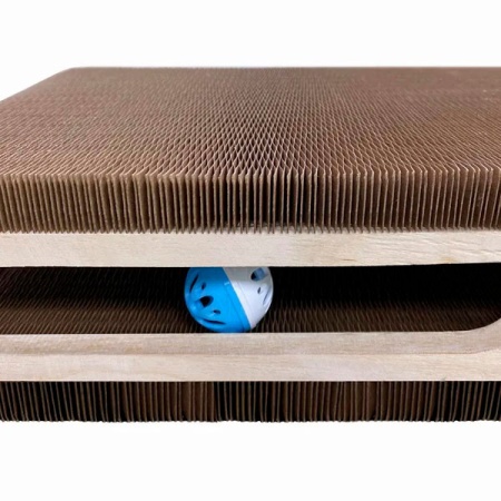 Когтеточка-лежанка Т34 Зверье мое большая с мячом 59*30см/86182 Когтеточка-лежанка Т34 Зверье мое большая с мячом 59*30см/86182