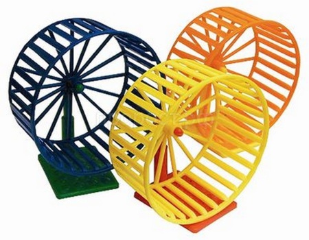 Игрушка д/грыз Колесо D140 Пластик на подставке ВАКА/50шт/17353/Биосфера