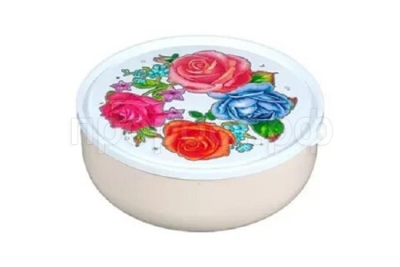 Салатник 3,5л  Фантазия с крышкой персиковый 12007 /20шт/Арз