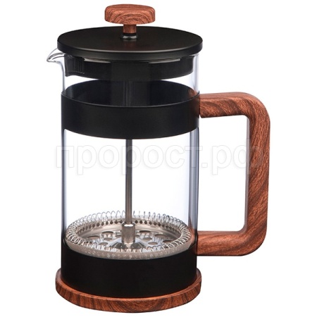 Чайник/кофейник (френч-пресс)  Foresta Nera 0,6л стеклянный в корп из нерж ст 108370 /12шт/Mallony