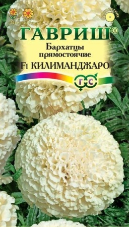 Бархатцы Килиманджаро прямостоячие 0,05г F1  Бархатцы Килиманджаро прямостоячие 0,05г F1
