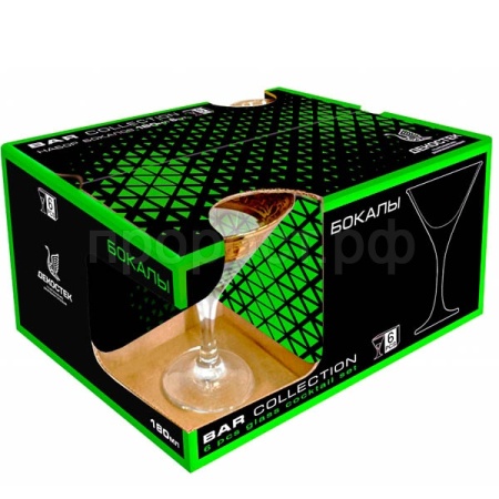 Набор бокалов для мартини Акация (6шт) 170мл /1715-Г32 Набор бокалов для мартини Акация (6шт) 170мл /1715-Г32