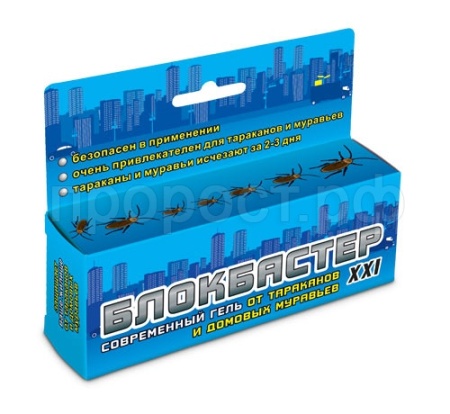 Гель Блокбастер от тараканов и муравьев 45г шприц-дозатор