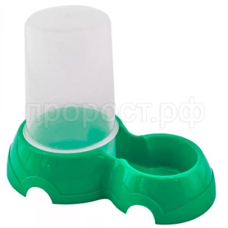 Миска автопоилка пластик 1000мл изумрудная/2315изум/Дарэлл