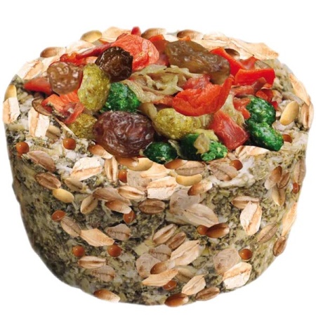 Лакомство для грызунов зерновой пресс  корзина круглая фрукто-овощная Султан