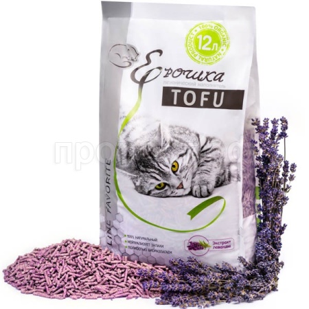 Наполнитель Ерошка Тофу Экстракт лаванда 12л/5шт Наполнитель Ерошка Тофу Экстракт лаванда 12л/5шт