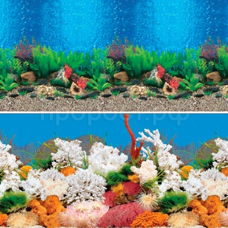 Фон для аквариума Голубые Гавайи/Белый коралл 0,5*15м 9019/9029/Триол Фон для аквариума Голубые Гавайи/Белый коралл 0,5*15м 9019/9029/Триол