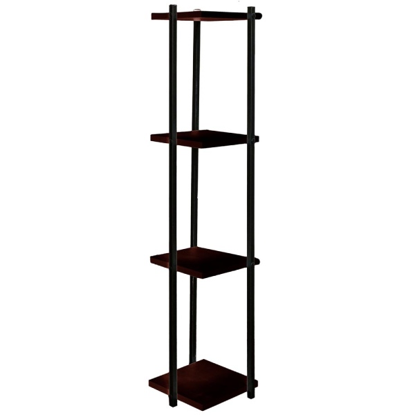 Полка №4 мебельная для цветов ВЕНГЕ 4 горш. ЛДСП 23*23*h100см РЗДИ