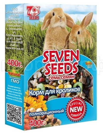 Корм для декоративных кроликов SEVEN SEEDS Special 400гр Корм для декоративных кроликов SEVEN SEEDS Special 400гр