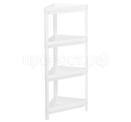 Полка треугольная 4 секции белый М2707 /3шт/М-пласт  Полка треугольная 4 секции белый М2707 /3шт/М-пласт