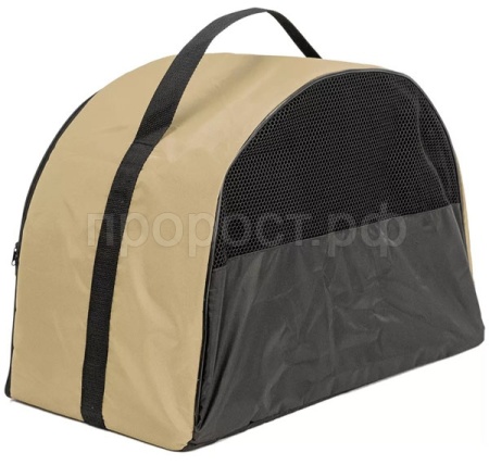 Сумка переноска ЧИП Полукруглая №4 нейлон с сетчатым окном 50*27*35см бежевая/9049беж/Дарэлл Сумка переноска ЧИП Полукруглая №4 нейлон с сетчатым окном 50*27*35см бежевая/9049беж/Дарэлл