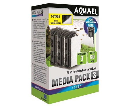 Комплект сменных картриджей для фильтра VERSAMAX Mini(пористая губкаи флизелин)/113273 Комплект сменных картриджей для фильтра VERSAMAX Mini(пористая губкаи флизелин)/113273