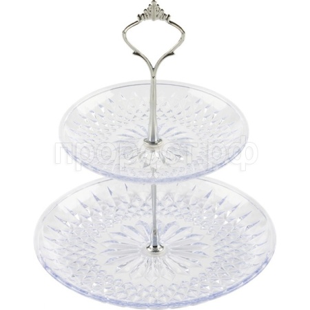 Этажерка 2-х ярусная CAMLLA пластик/48шт/103799/ Этажерка 2-х ярусная CAMLLA пластик/48шт/103799/