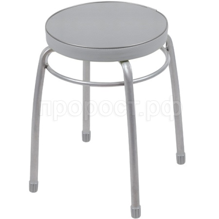 Табурет "Фабрик №1" круг. мягкое сиденье серый до 150кг ТФ01/10шт