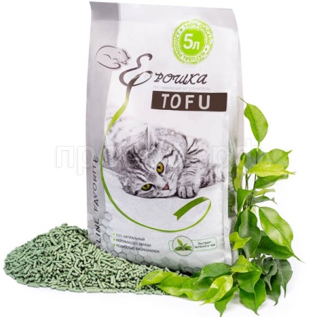 Наполнитель Ерошка Тофу Экстракт зеленый чай 5л/5шт Наполнитель Ерошка Тофу Экстракт зеленый чай 5л/5шт