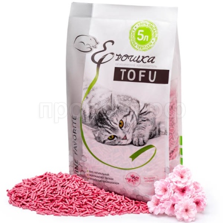 Наполнитель Ерошка Тофу Экстракт сакура 5л/5шт Наполнитель Ерошка Тофу Экстракт сакура 5л/5шт