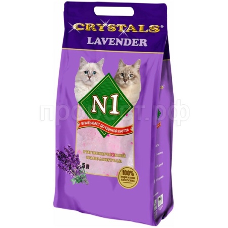 Наполнитель Барсик №1 лаванда силикогелевый 5л  Наполнитель Барсик №1 лаванда силикогелевый 5л