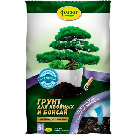 Грунт Фаско для Хвойных и Бонсай 5л  Грунт Фаско для Хвойных и Бонсай 5л