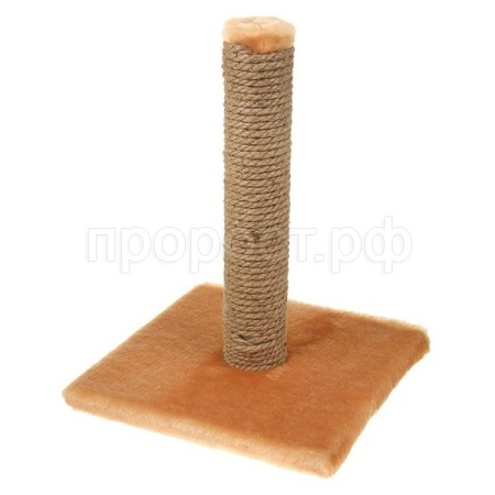 Когтеточка Столбик Mini джут бежевая 30*30*35см УЮТ Когтеточка Столбик Mini джут бежевая 30*30*35см УЮТ