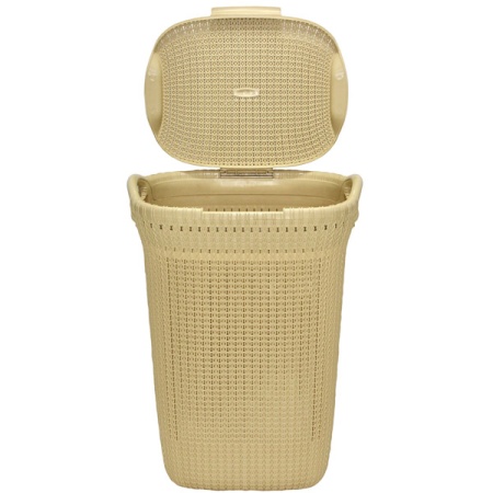 Корзина д/белья Santa 55л бежевая 05074 /1шт/Милих