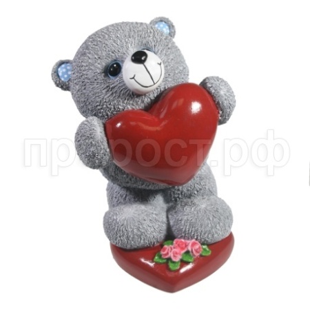 Копилка Мишка с сердечком(серый)L15W15H23см 713293/SK022 Копилка Мишка с сердечком(серый)L15W15H23см 713293/SK022