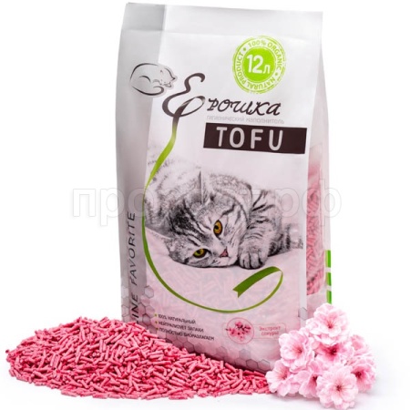 Наполнитель Ерошка Тофу Экстракт сакура 12л/5шт Наполнитель Ерошка Тофу Экстракт сакура 12л/5шт