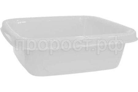 Таз 10л Step квадратный белый SV3940 /17шт/ПР 