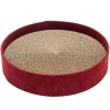 Лежанка круглая с пеньком дсп,вельвет 37*37*8см бордовая/88133/Дарэленд Лежанка круглая с пеньком дсп,вельвет 37*37*8см бордовая/88133/Дарэленд