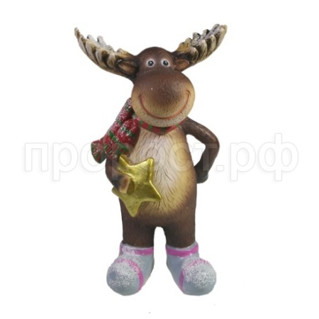 Лось со звездочкой L7,5W10H17,5  715234/W197