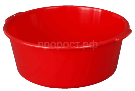 Таз 12л с ручками красный 03004 /10шт/Арз
