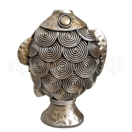 Ваза рыбка круглая (золото+серебро) 718518/I171 Ваза рыбка круглая (золото+серебро) 718518/I171