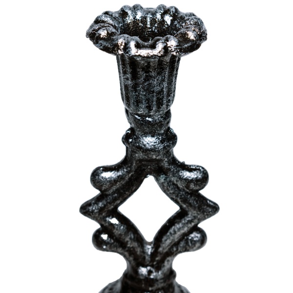 ДЕКОР Подсвечник Ампир антик серебро РЗДИ/1шт