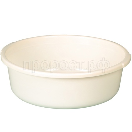 Таз 4л с ручками слоновая кость 03001 /10шт/Арз