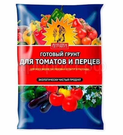 Грунт Сам Себе Агроном для томатов и перцев 20л