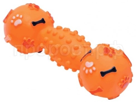 Игрушка для собак Гантель "500КГ" виниловая 19см для крупных пород/ISJ3012/ЗР Игрушка для собак Гантель "500КГ" виниловая 19см для крупных пород/ISJ3012/ЗР