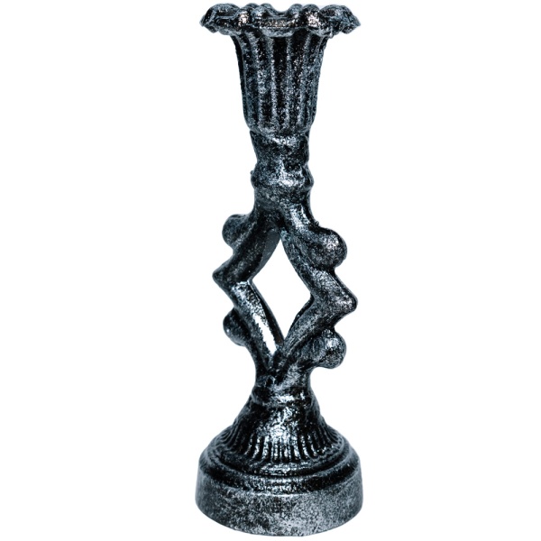 ДЕКОР Подсвечник Ампир антик серебро РЗДИ/1шт