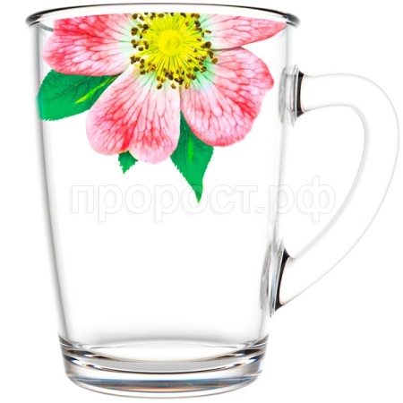 Кружка Живая природа Китайская роза 300мл/334-Д  Кружка Живая природа Китайская роза 300мл/334-Д