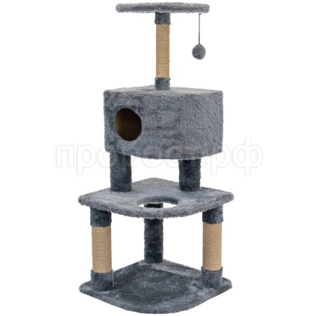 Когтеточка Комплекс БАНДЖИ угловой игр.мух.джут 55*55*130,5см дымчатый/8213/Дарэленд Когтеточка Комплекс БАНДЖИ угловой игр.мух.джут 55*55*130,5см дымчатый/8213/Дарэленд