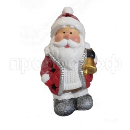 Дед Мороз с колокольчиком (красный) L8.5W7H14 716402/W215 Дед Мороз с колокольчиком (красный) L8.5W7H14 716402/W215