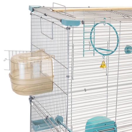 Клетка д/птиц ЛОРА-3 ECO 58*40*126см (укомплект) 3 секции бирюзовая/4612/Дарэлл Клетка д/птиц ЛОРА-3 ECO 58*40*126см (укомплект) 3 секции бирюзовая/4612/Дарэлл